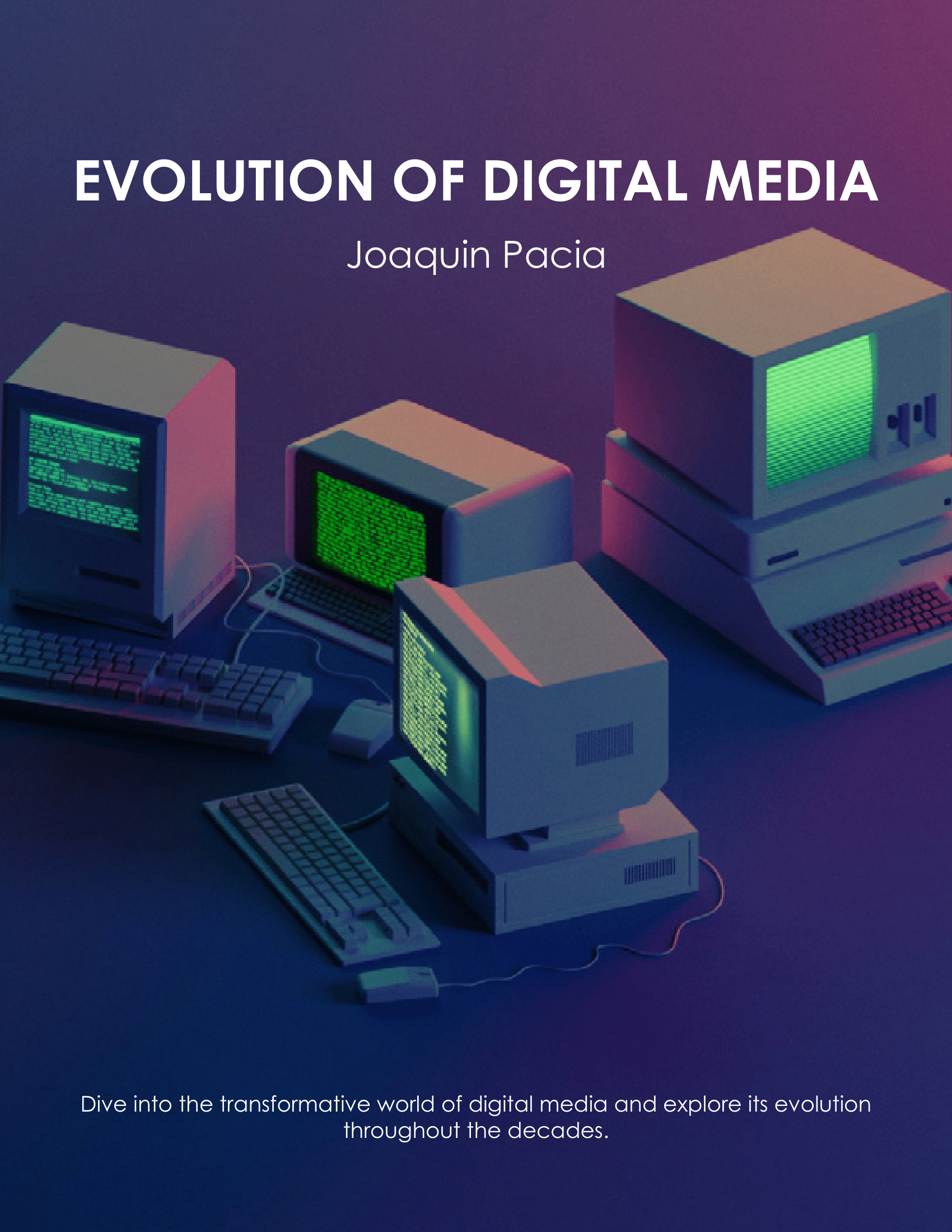 Evolution of Digital Media eBook InDesign